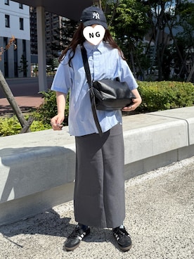 「NEW ERA（ニューエラ）のアイテム」を使った、namiさん（骨格ストレート・レディース・155cm）の夏コーディネート