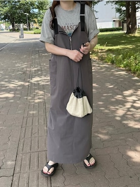 「OOFOS（ウーフォス）のアイテム」を使った、namiさん（骨格ストレート・レディース・155cm）の夏コーディネート
