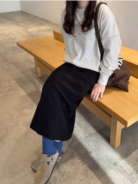 「アイテム（サンダル）」を使った、namiさん（レディース・155cm）の秋コーディネート