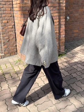 「アイテム（テーラードジャケット）」を使った、namiさん（レディース・155cm）の秋コーディネート