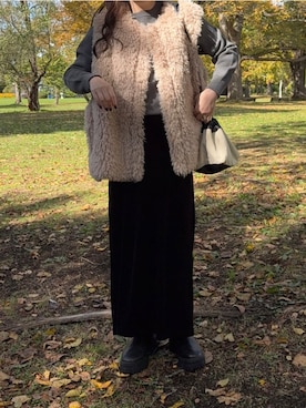 「AZUL by moussy（アズールバイマウジー）のアイテム」を使った、namiさん（レディース・155cm）の秋コーディネート