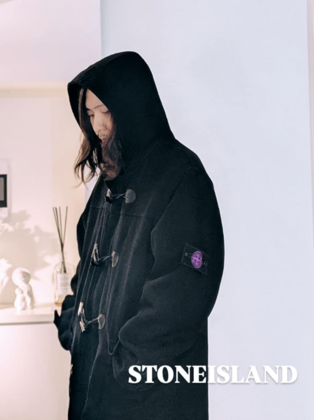 STONE ISLANDのダッフルコートを使った人気ファッションコーディネート