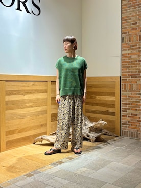 「花柄パンツ」｜おぎさん（レディース・167cm）の夏コーディネート