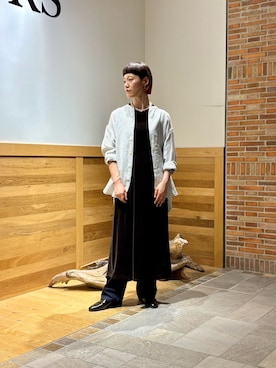 「アイテム（ワンピース/ドレス）」を使った、おぎさん（レディース・167cm）の秋コーディネート
