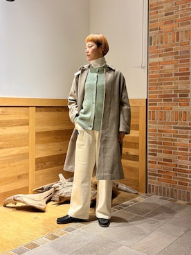 「URBAN RESEARCH DOORS（アーバンリサーチドアーズ）のソフトテレコタートルプルオーバー（Tシャツ/カットソー）」を使った、おぎさん（レディース・167cm）の秋コーディネート