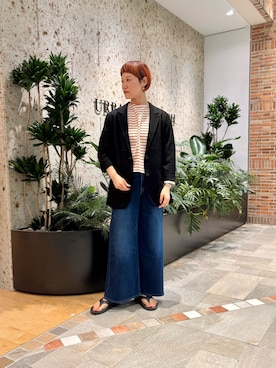 「URBAN RESEARCH DOORS（アーバンリサーチドアーズ）のアイテム（ジャケット/アウター）」を使った、おぎさん（レディース・167cm）の秋コーディネート