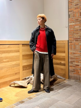 「アイテム（テーラードジャケット、グレー系）」を使った、おぎさん（レディース・167cm）の秋コーディネート