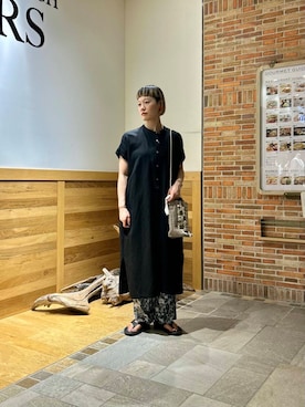 「ストレート×イエベ春」｜「アイテム（ワンピース/ドレス）」を使った、おぎさん（レディース・167cm）の夏コーディネート