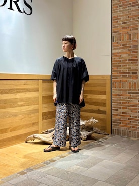 「アイテム（チュニック）」を使った、おぎさん（レディース・167cm）の夏コーディネート