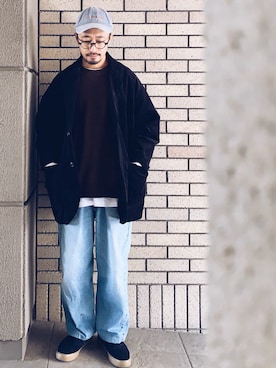 「Levi's（リーバイス）のアイテム（パンツ）」を使った、hiromeganeさん（メンズ・165cm）の冬コーディネート