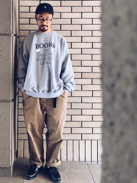 「Paraboot（パラブーツ）のアイテム（シューズ）」を使った、hiromeganeさん（メンズ・165cm）の春コーディネート