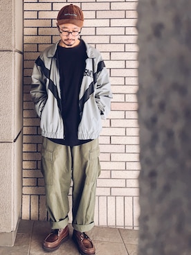 「アイテム（Tシャツ/カットソー）」を使った、hiromeganeさん（メンズ・165cm・40代）の秋コーディネート