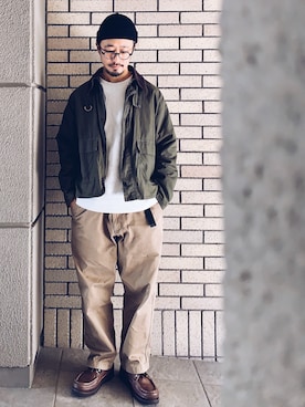 「アイテム（その他アウター）」を使った、hiromeganeさん（メンズ・165cm・40代）の秋コーディネート