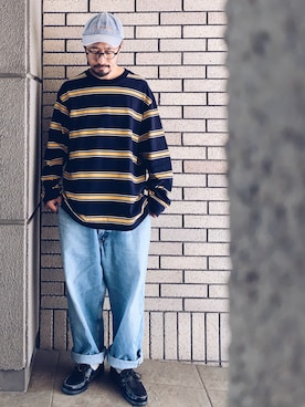 「Paraboot（パラブーツ）のアイテム（シューズ）」を使った、hiromeganeさん（メンズ・165cm）の春コーディネート