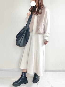 「LEPSIM（レプシィム）のアイテム」を使った、　　syamoさん（骨格ウェーブ・レディース・165cm）の冬コーディネート