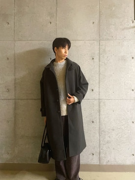 「SENSE OF PLACE by URBAN RESEARCH（センスオブプレイスバイアーバンリサーチ）のロングハンドルボストンバッグ（ボストンバッグ）」を使った、とーごさん（メンズ・178cm）の秋コーディネート