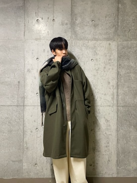 「アイテム（モッズコート）」を使った、とーごさん（メンズ・178cm）の秋コーディネート