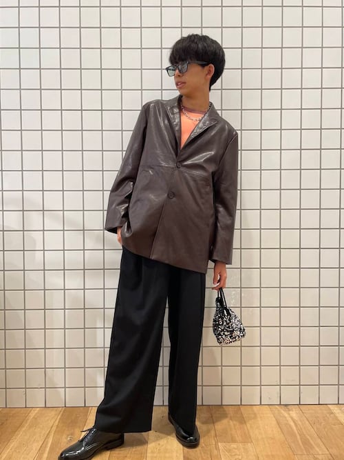 セール】ウールライクフェイクレイヤードスラックス（その他パンツ