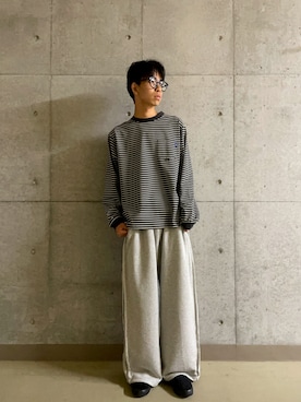 「アイテム（パンツ）」を使った、とーごさん（メンズ・178cm）の秋コーディネート
