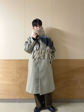 「クリスマス」｜「アイテム（その他アウター）」を使った、とーごさん（メンズ・178cm）の冬コーディネート