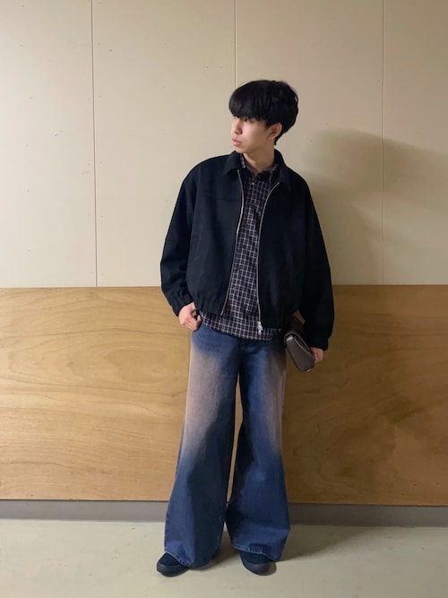 セール】ニュアンスチェックロングスリーブネルシャツ（シャツ