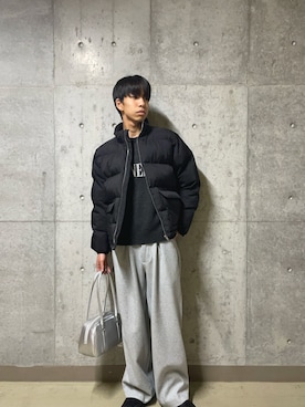 「アイテム（ボストンバッグ）」を使った、とーごさん（メンズ・178cm）の秋コーディネート