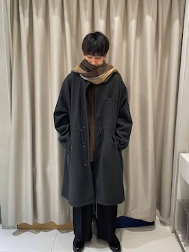 「アイテム（モッズコート）」を使った、とーごさん（メンズ・178cm）の秋コーディネート