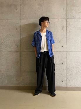 「海」｜「アイテム（パンツ）」を使った、とーごさん（メンズ・178cm）の夏コーディネート