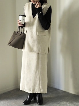 Riberry_officialさん（レディース・158cm）の冬コーディネート