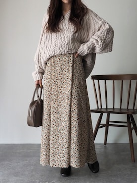 ベージュニット のレディース人気ファッションコーディネート Wear