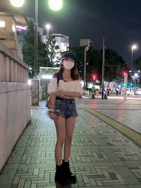 「FIG&VIPER（フィグアンドバイパー）のアイテム（その他トップス）」を使った、xphyllisxさん（レディース・158cm）の夏コーディネート