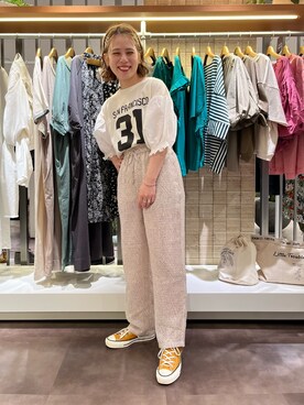 「ドットパンツ」｜yns628さん（レディース・158cm）の夏コーディネート