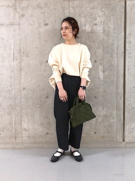 「drogheria Crivellini（ドロゲリアクリベリーニ）のアイテム（バレエシューズ）」を使った、yns628さん（レディース・158cm）の秋コーディネート