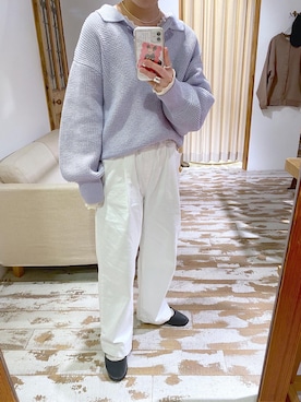 「drogheria Crivellini（ドロゲリアクリベリーニ）のアイテム（バレエシューズ）」を使った、yns628さん（レディース・158cm）の冬コーディネート