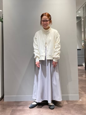 「PUAL CE CIN（ピュアルセシン）の綿針抜きハイネックロングスリーブ（Tシャツ/カットソー）」を使った、yns628さん（レディース・158cm）の冬コーディネート