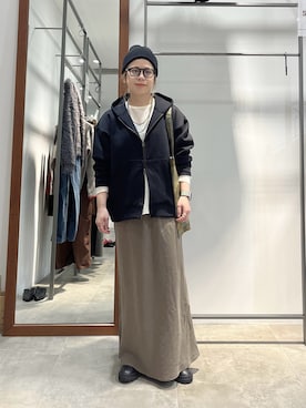 「アイテム（パーカー）」を使った、yns628さん（レディース・158cm）の秋コーディネート