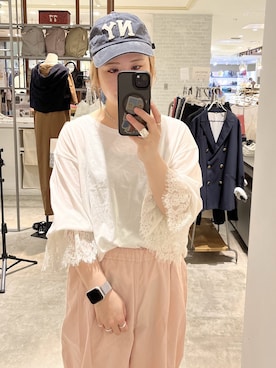 「PUAL CE CIN（ピュアルセシン）のアイテム（パンツ）」を使った、yns628さん（レディース・158cm）の春コーディネート