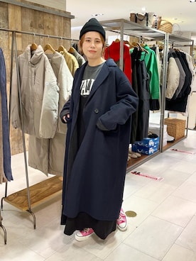 「ワンピース×スニーカー」｜「アイテム（その他アウター）」を使った、yns628さん（レディース・158cm）の秋コーディネート