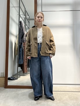 「アイテム（カバーオール）」を使った、yns628さん（レディース・158cm）の秋コーディネート