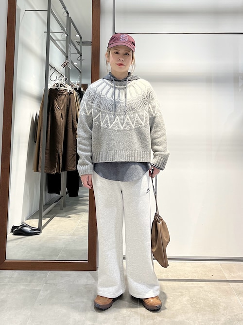 シェットランドウール求心ニットプルオーバー（ニット/セーター