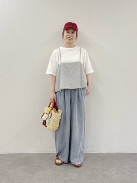 「PUAL CE CIN（ピュアルセシン）のアイテム」を使った、yns628さん（レディース・158cm）の夏コーディネート