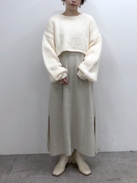 「ナチュラル」｜「アイテム（アンサンブル）」を使った、yns628さん（レディース・158cm）の秋コーディネート