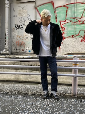 生田智義さん（メンズ・174cm）の秋コーディネート