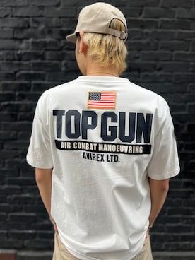 「AVIREX（アヴィレックス）のアイテム（キャップ）」を使った、生田智義さん（メンズ・174cm）の春コーディネート