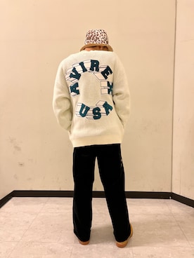 「ダブルニー」｜生田智義さん（メンズ・174cm）の冬コーディネート