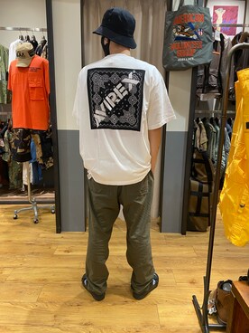 「AVIREX（アヴィレックス）のリラックス イージーパンツ/RELAX EASY PANTS/アヴィレックス/AVIREX（その他パンツ）」を使った、生田智義さん（メンズ・174cm）の夏コーディネート