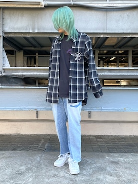 「BlackEyePatch（ブラックアイパッチ）のアイテム」を使った、湯原健太さん（メンズ・178cm）の秋コーディネート