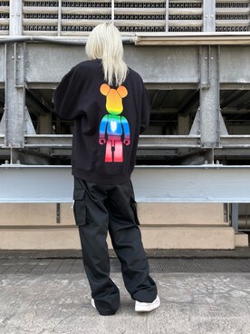 「いいね返し」｜「アイテム（スウェット）」を使った、湯原健太さん（メンズ・178cm）の春コーディネート