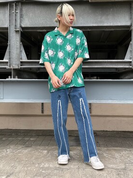 湯原健太さん（メンズ・178cm）の春コーディネート