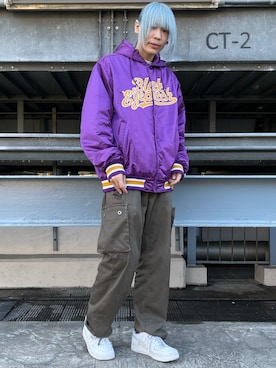 「BlackEyePatch（ブラックアイパッチ）のアイテム（ジャケット/アウター）」を使った、湯原健太さん（メンズ・178cm）の冬コーディネート